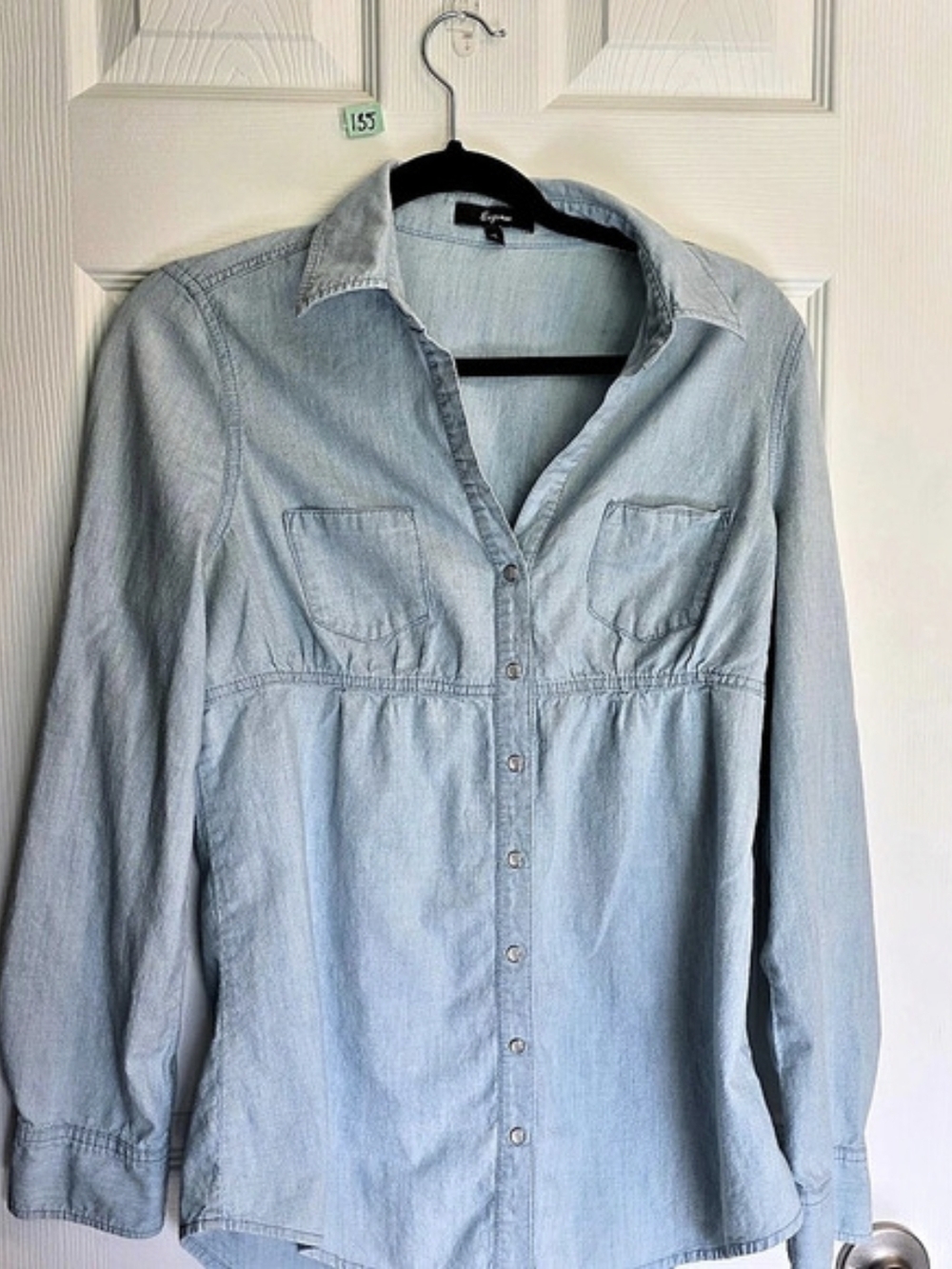 Express Chambray Button Down Size Small Like New